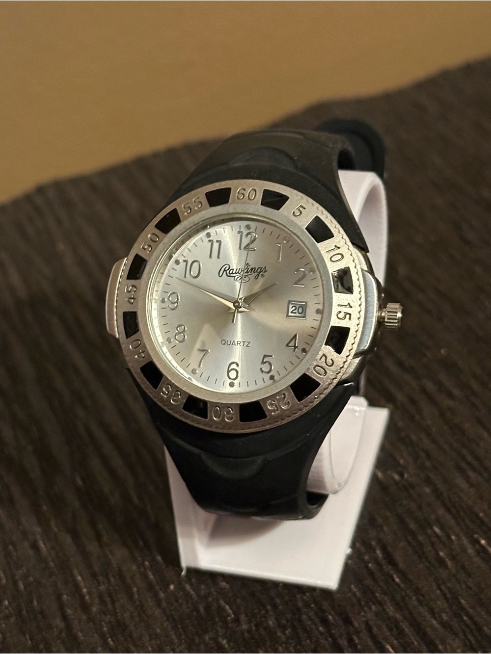 Rawlings Men's Black and Silver Quartz Sport Watch
